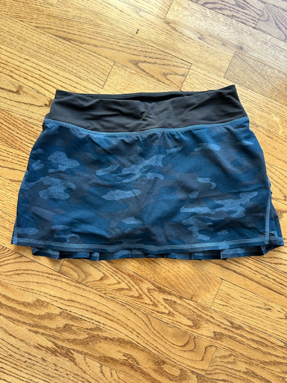 Blue camo Lululemon tennis skirt